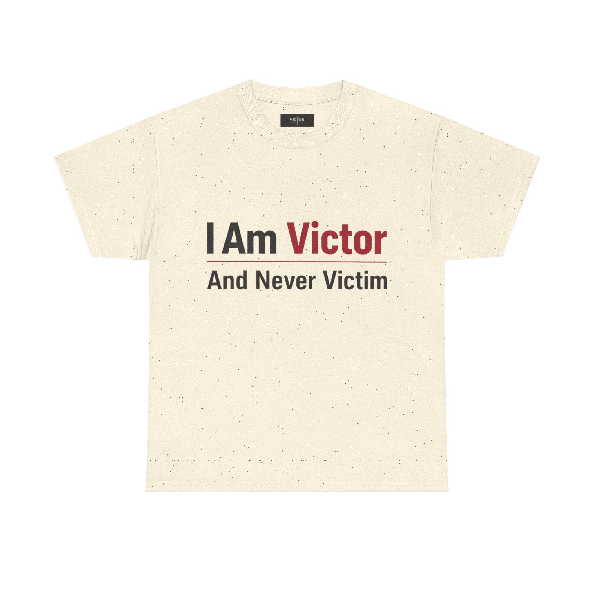 Victor Sword Logo T-Shirt | Minimal Black Graphic Tee