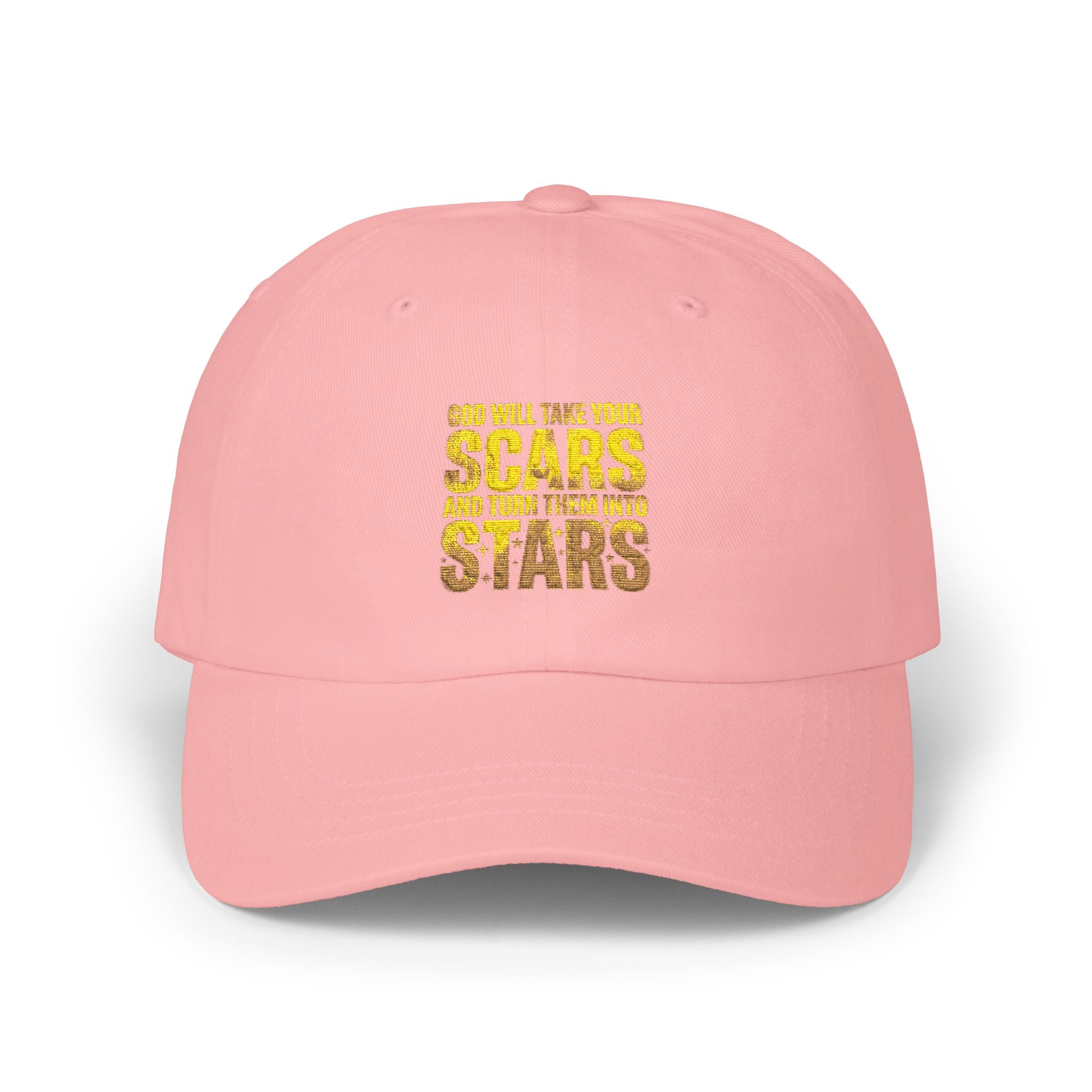 "Scars to Stars" Gold Foil Inspirational Hat