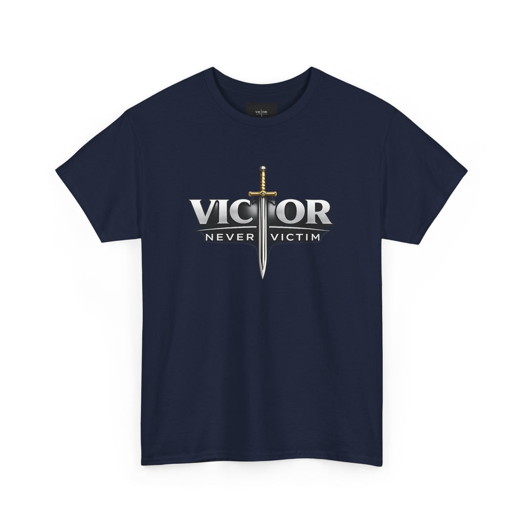Victor Never Victim  Logo T‑Shirt — Walk in Victory!