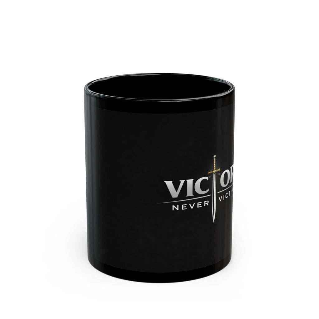 Victor Never Victim Logo Mug