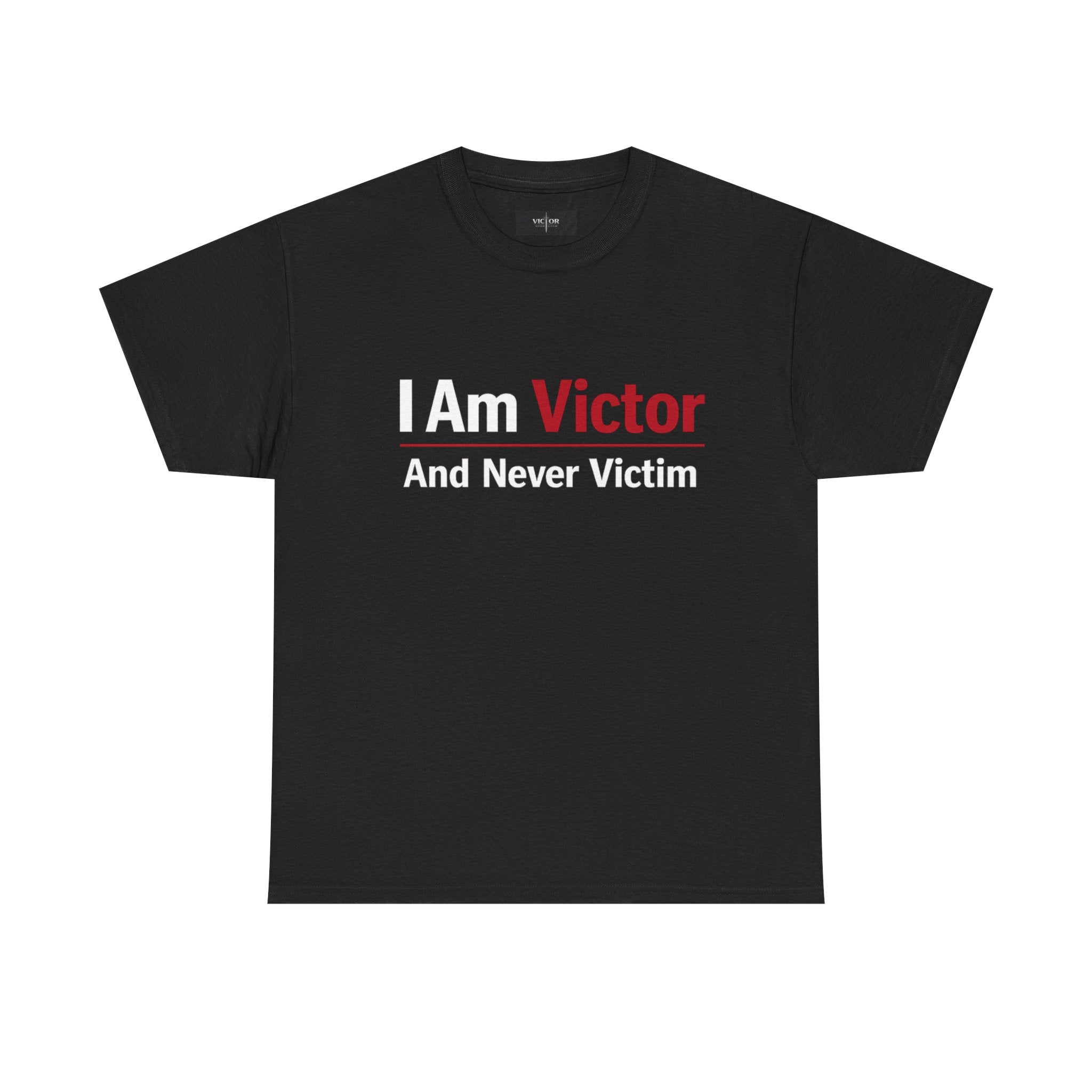 Victor Sword Logo T-Shirt | Minimal Black Graphic Tee