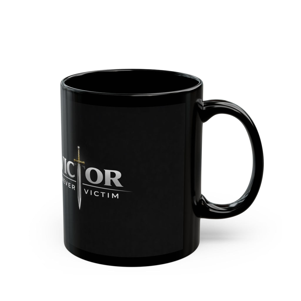 Victor Never Victim Logo Mug