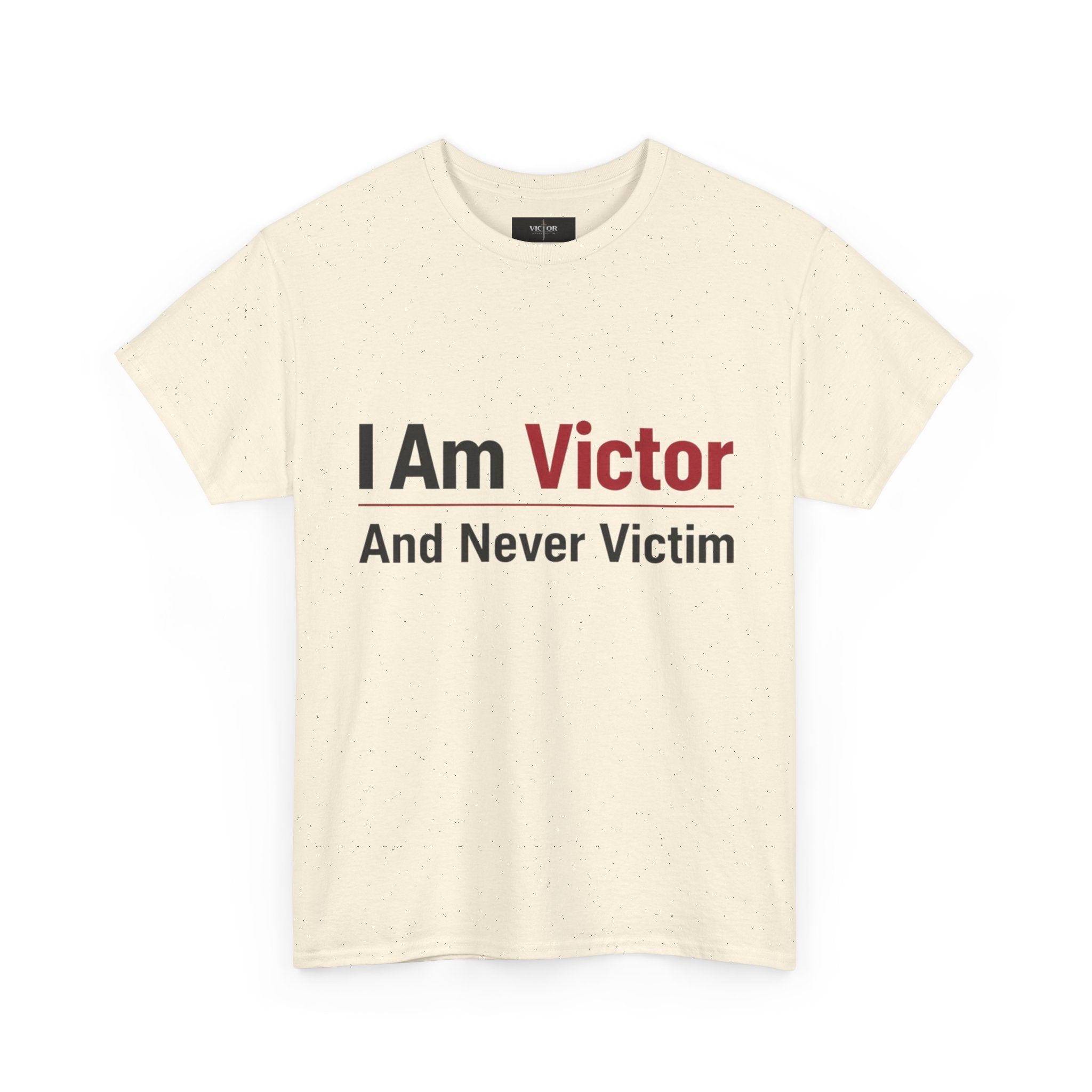 Victor Sword Logo T-Shirt | Minimal Black Graphic Tee