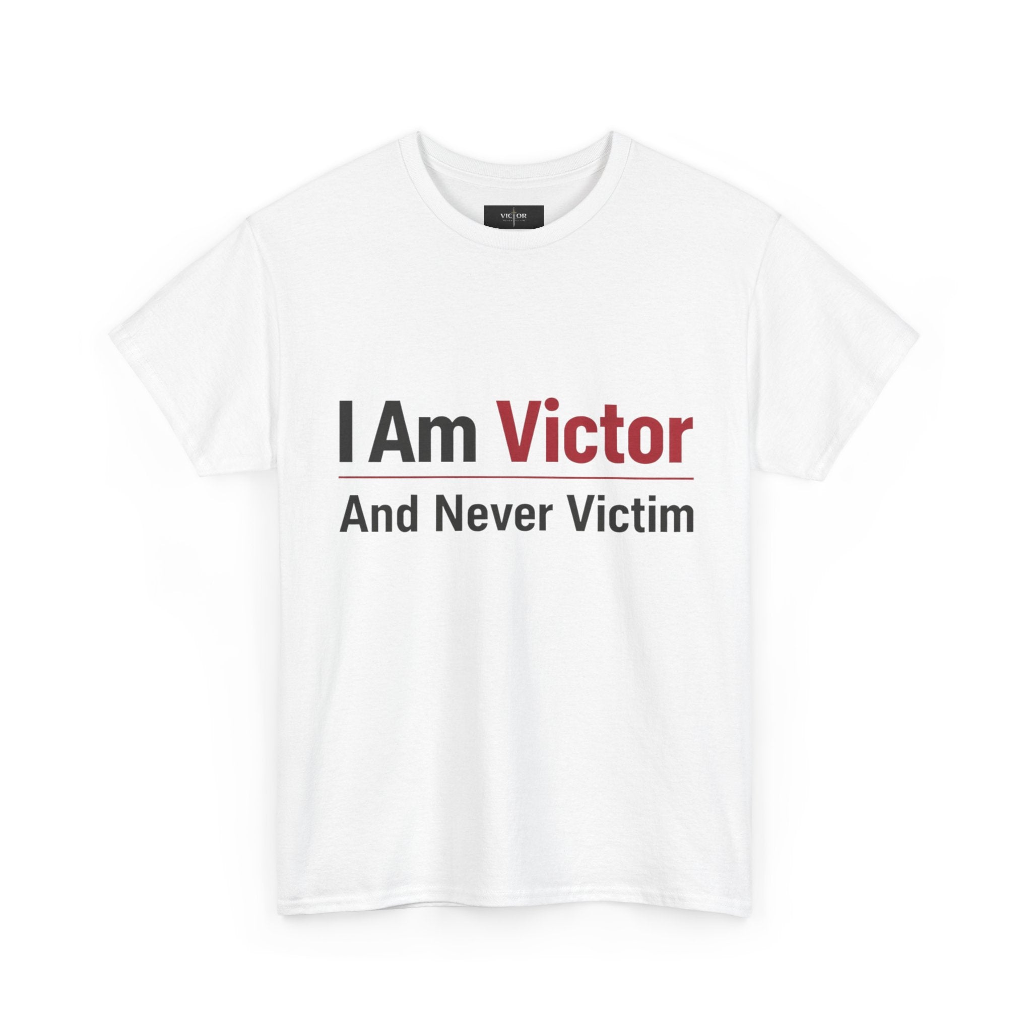 Victor Sword Logo T-Shirt | Minimal Black Graphic Tee