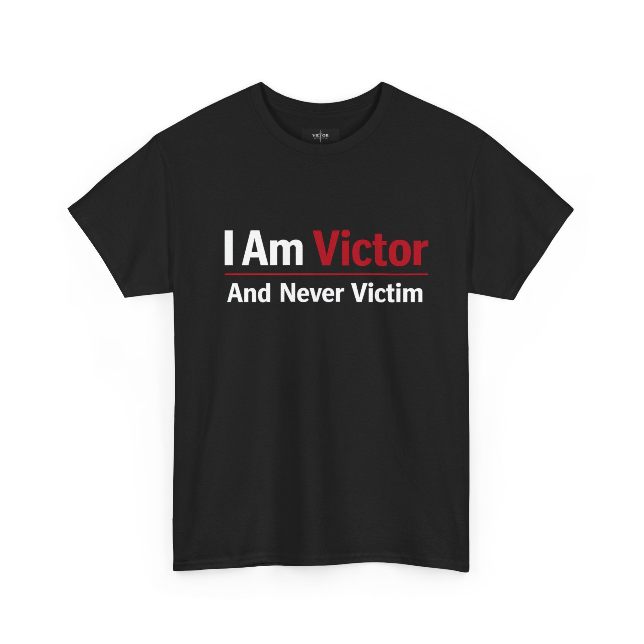 Victor Sword Logo T-Shirt | Minimal Black Graphic Tee