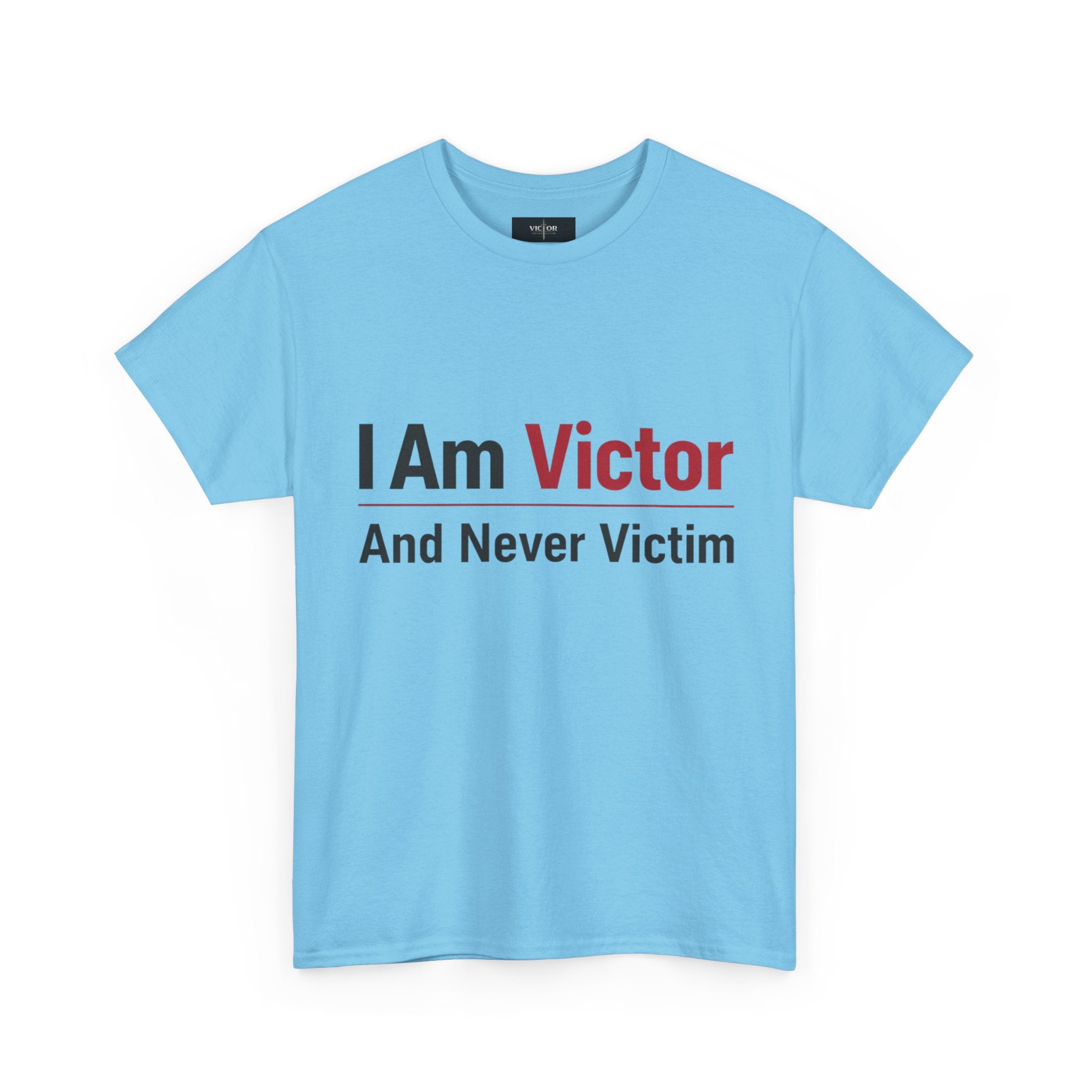 Victor Sword Logo T-Shirt | Minimal Black Graphic Tee