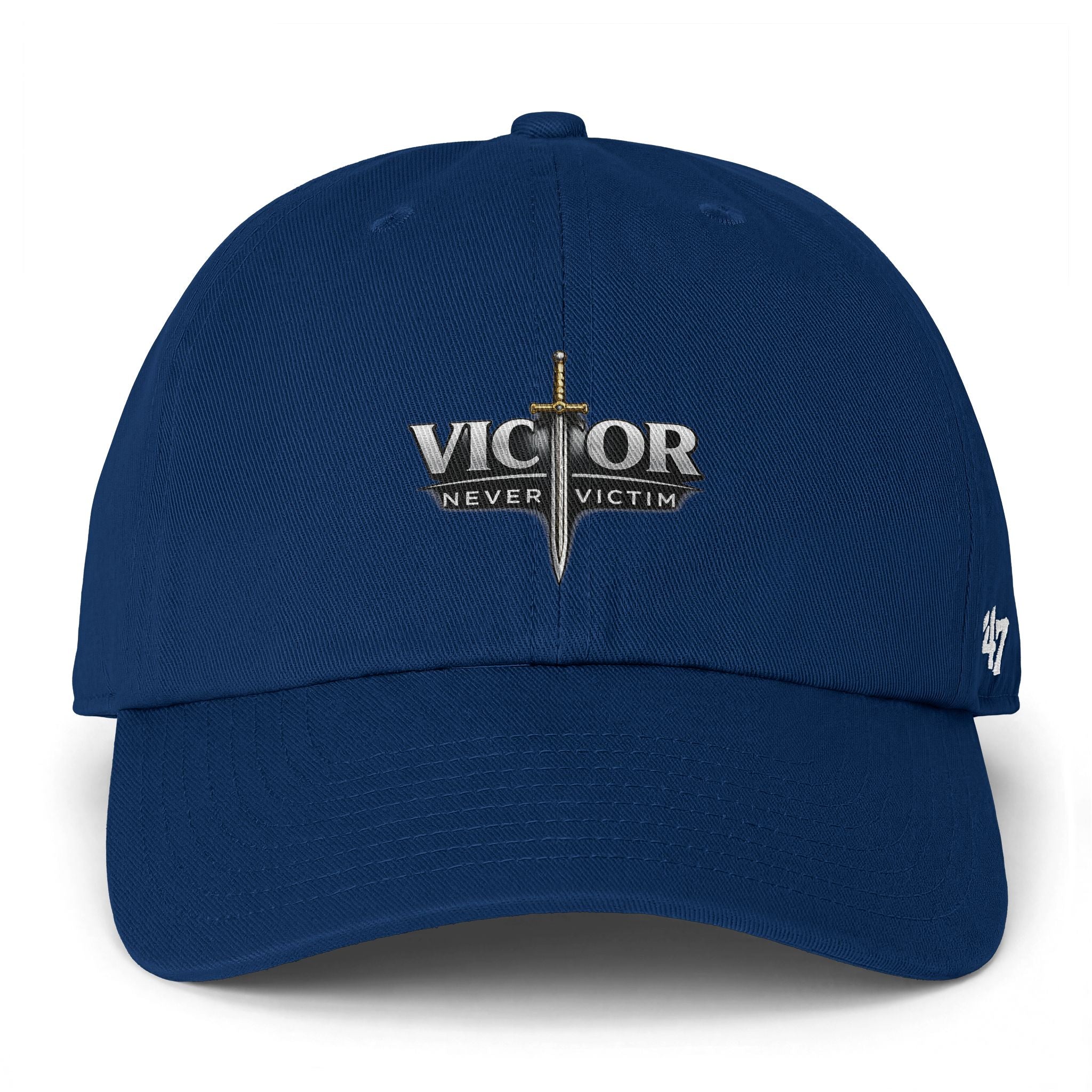 Victor Never Victim Logo Baseball Cap
